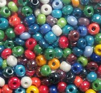 50g 3/0 Opaque Lustre Multi Mix Seed Beads